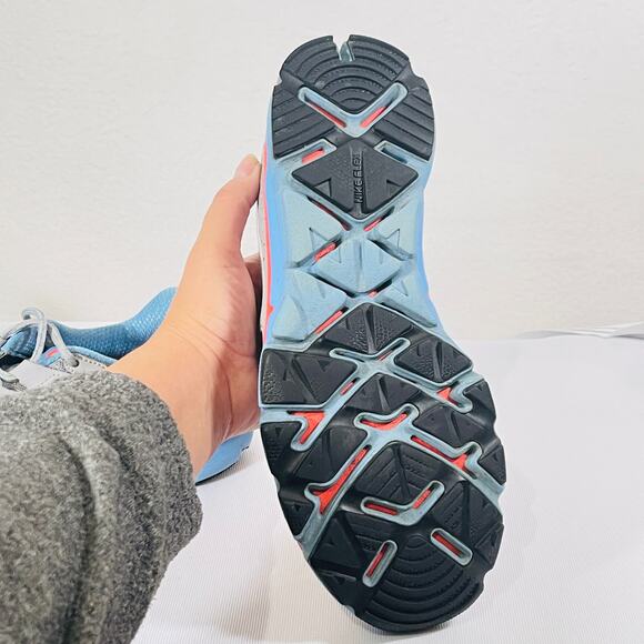 Nike Sneakers Womens 10 Running Shoes Grey Blue Flex Trail Shield 537696-004 - Picture 3 of 10